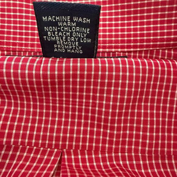 Brooks Brothers Men's Non-Iron Casual Shirt Button Down Red Plaid - Picture 4 of 5